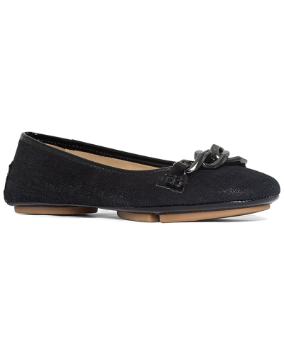 Donald Pliner Raya Leather Ballet Flat In Black