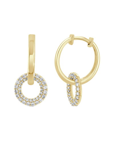 Sabrina Designs 14k 0.51 Ct. Tw. Diamond Huggie Dangle Earrings In Gold