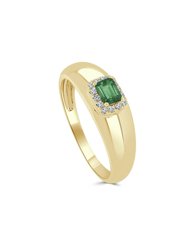 Sabrina Designs 14k 0.42 Ct. Tw. Diamond & Emerald Ring In Gold