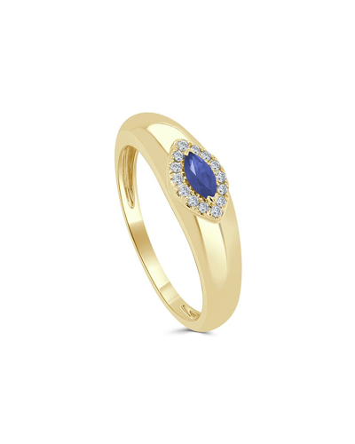 Sabrina Designs 14k 0.28 Ct. Tw. Diamond & Sapphire Ring In Gold