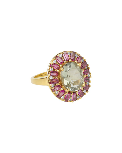 Tiramisu Gold Over Silver 3.50 Ct. Tw. Gemstone Ring