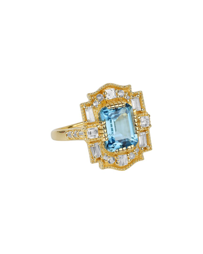 Tiramisu 14k Gold Vermeil 925 Silver 3.51 Cts. Swiss Blue T