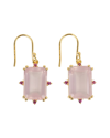 TIRAMISU TIRAMISU GOLD OVER SILVER 14.50 CT. TW. GEMSTONE EARRINGS