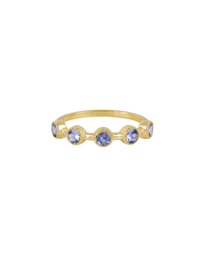 Tiramisu Gold Over Silver 0.60 Ct. Tw. Tanzanite Ring