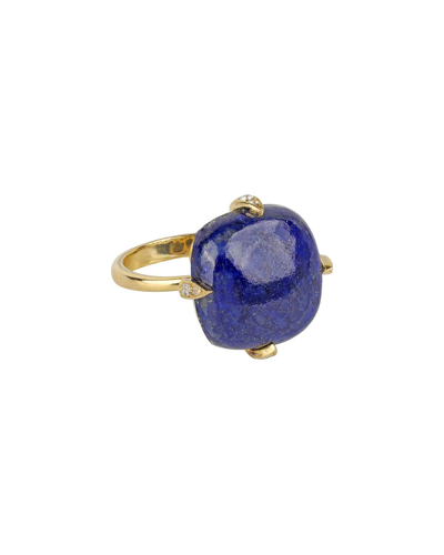 Tiramisu 14k Gold Vermeil 925 Silver 13.35 Cts. Lapis Ring