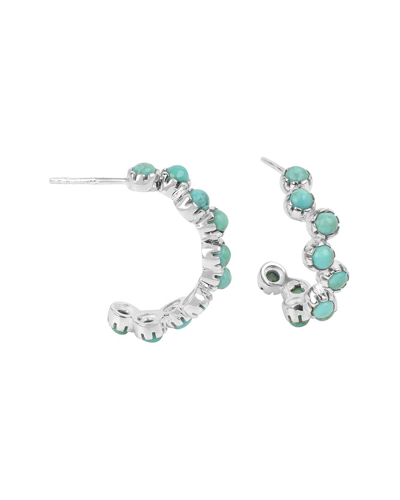 Tiramisu 925 Silver 0.6 Cts. Blue Mohave Turquoise Earring