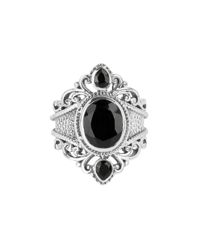 Tiramisu 925 Silver 0.54 Cts. Black Onyx Ring