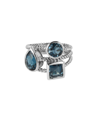 Tiramisu 925 Silver 0.79 Cts. London Blue Topaz Ring