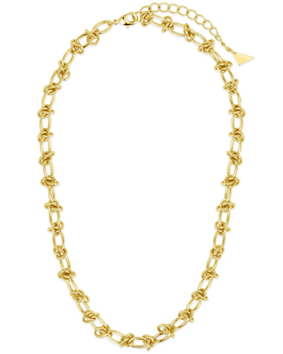 Sterling Forever 14k Plated Zoya Chain Necklace In Gold