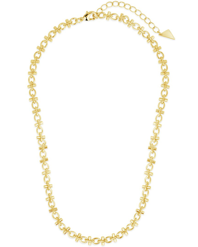 Sterling Forever 14k Plated Amaya Chain Necklace In Gold