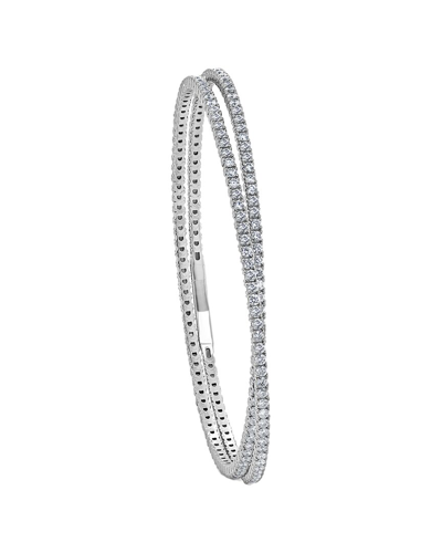 Sabrina Designs 14k 3.35 Ct. Tw. Diamond Flexible Bangle Bracelet In Metallic