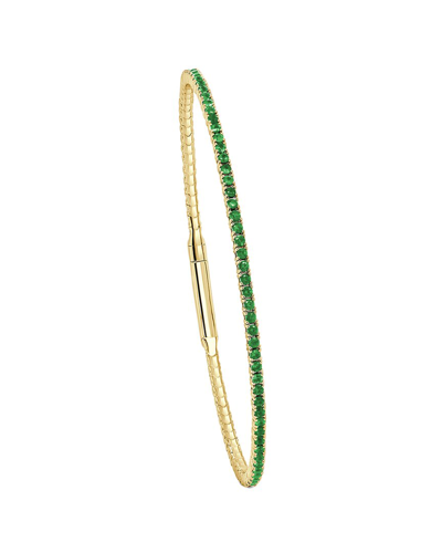 Sabrina Designs 14k 1.48 Ct. Tw. Emerald Stackable Bangle Bracelet In Gold