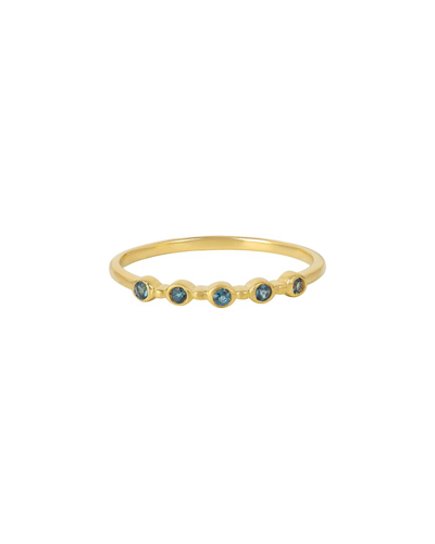 Tiramisu 14k Gold Vermeil 925 Silver 0.1 Cts. London Blue T