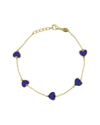 SABRINA DESIGNS SABRINA DESIGNS 14K LAPIS CHAIN BRACELET