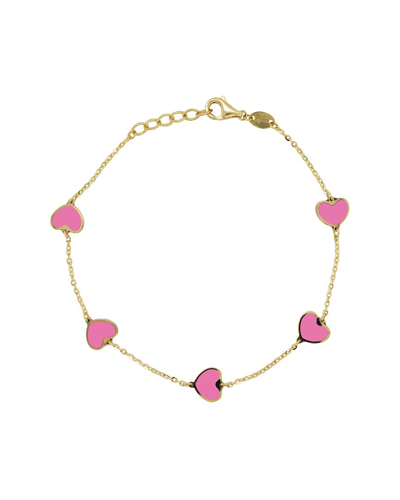 Sabrina Designs 14k Agate Chain Bracelet In Pink