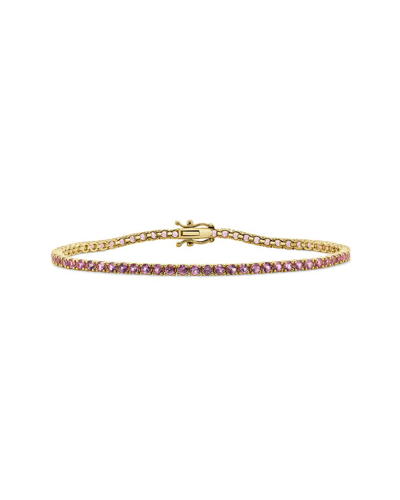Sabrina Designs 14k 5.42 Ct. Tw. Pink Sapphire Tennis Bracelet In Gold