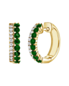 Sabrina Designs 14k 0.71 Ct. Tw. Diamond & Emerald Huggie Earrings
