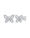Sabrina Designs 14k 0.42 Ct. Tw. Diamond Butterfly Studs