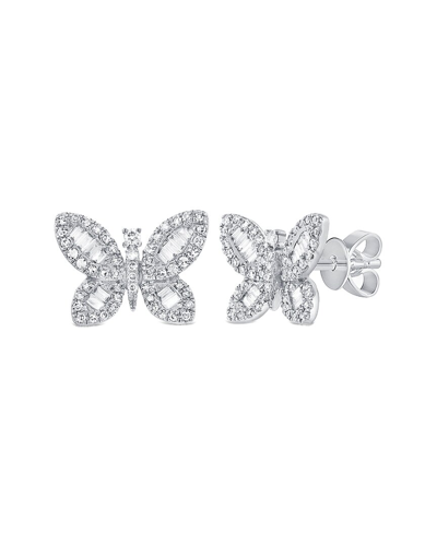 SABRINA DESIGNS SABRINA DESIGNS 14K 0.42 CT. TW. DIAMOND BUTTERFLY STUDS