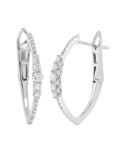 Sabrina Designs 14k 0.50 Ct. Tw. Diamond Hoops In Metallic