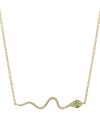 Sabrina Designs 14k 0.13 Ct. Tw. Diamond & Tsavorite Snake Necklace