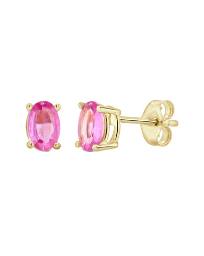 Sabrina Designs 14k 0.85 Ct. Tw. Pink Sapphire Studs In Gold