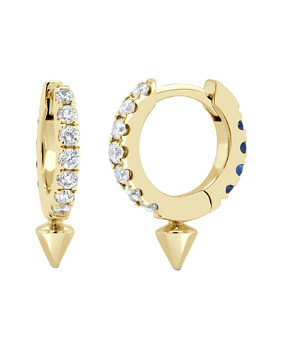 Sabrina Designs 14k 0.24 Ct. Tw. Diamond & Sapphire Huggie Earrings In Gold