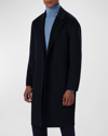 BUGATCHI MEN'S 3-BUTTON SOLID OVERCOAT