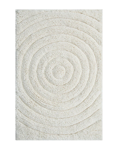 Knightsbridge Echo Bath Rug In Ivory