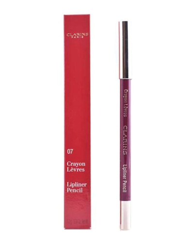 Clarins 0.04oz 07 Plum Lipliner Pencil In White