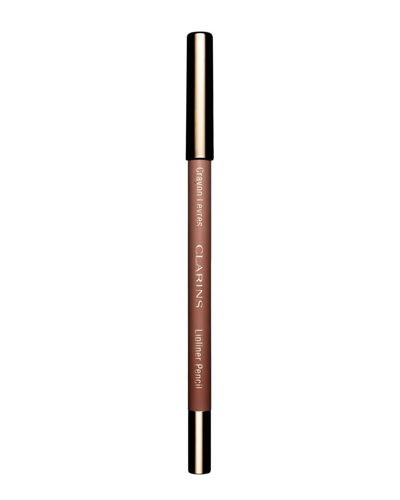 Clarins 0.04oz 02 Nude Beige Lipliner Pencil In White