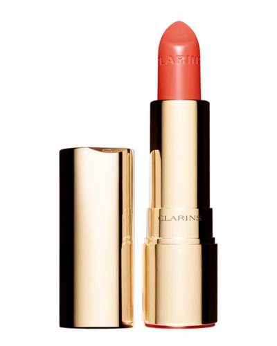 Clarins 0.1oz 711s Papaya Joli Rouge Brilliant Perfect Shine Sheer Lipstick In White