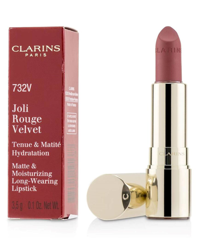 Clarins 0.1oz 732v Grenadine Joli Rouge Long Wearing Lipstick