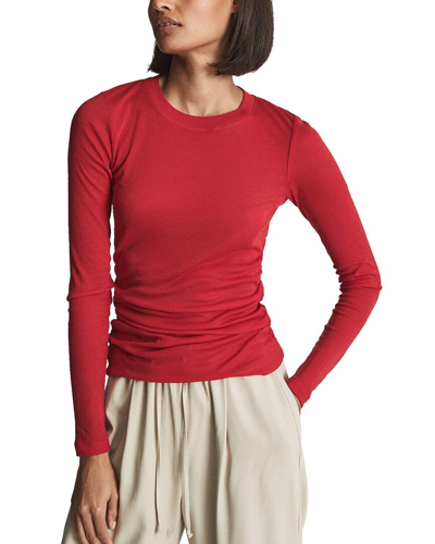 Reiss Jeanie Top In Red