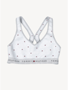 Tommy Hilfiger Tommy Logo Bralette In Red Logo