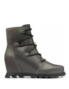 Sorel Joan Uptown Tie Winter Boot In Khaki Ii In Multi
