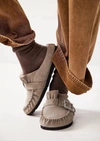 Free People Genuine Shearling Mule In Multi
