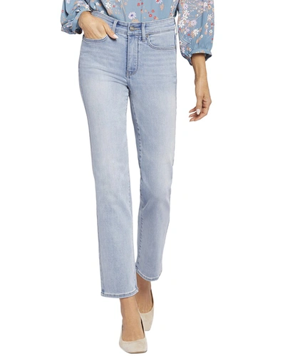 Nydj Callie Afterglow High-rise Straight Leg Jean In Blue