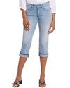 Nydj Marilyn Cool Embrace Straight Crop Jeans In Blue