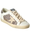 Golden Goose Superstar Leather Glitter Low-top Sneakers In White