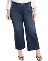 Nydj Mona High Waist Ankle Wide Leg Trouser Jeans In Blue