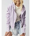 Free People One Mason Hoodie In Lavender Fields In Multi