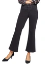 Nydj Waist Match Relaxed Flare Jeans In Black