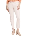 Nydj Sheri Frayed Hem Slim Jeans In Red