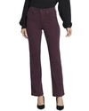 Nydj Marilyn Womens Striped Denim Straight Leg Jeans In Multi