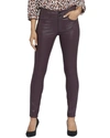Nydj Ami Coated High Waist Skinny Jeans In Red