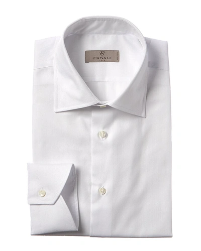 Canali Cotton Dress Shirt In White