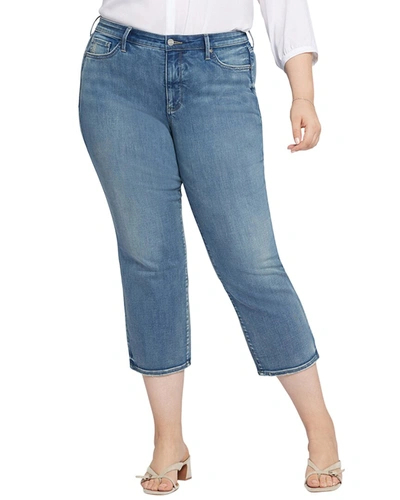 Nydj Plus Piper Romance Relaxed Crop Jean In Blue