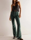 Free People Jayde Seamed Corduroy Flare Pants In Multi