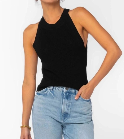 Velvet Heart Azura High-neck Tank In Black